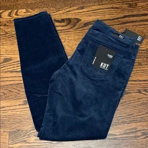 KUT Blue Corduroy Skinny Jeans